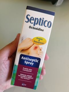 Antiseptic spray masih baru segel obat