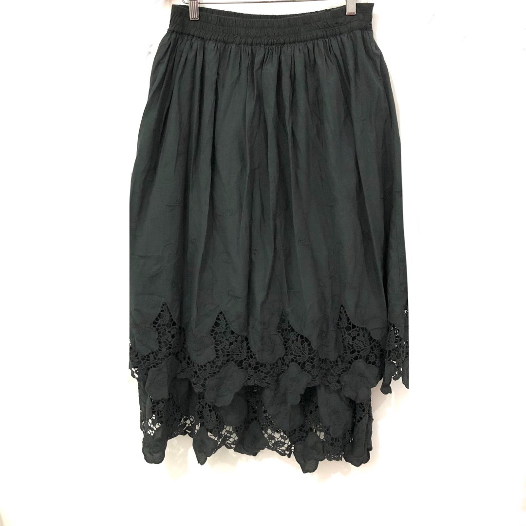 Arclouver By Archive Wear Japan Organic Laced Layered Assymetric Skirt ...