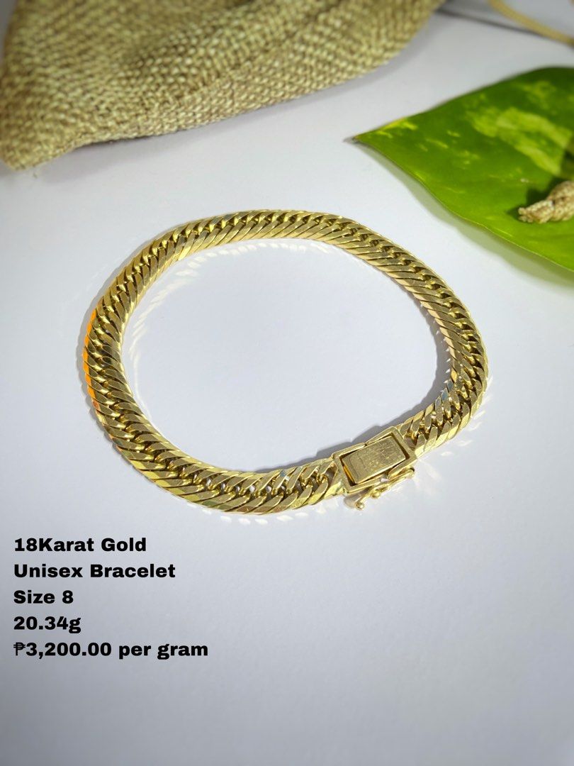 AUTHENTIC 18K JAPAN GOLD BRACELET, Women's Fashion, Jewelry