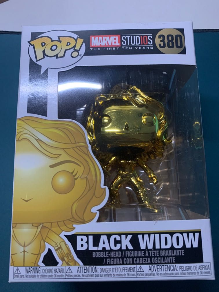 Authentic Funko Pop Black Widow 380 Gold version (Category: Designer & Blind Box Toys) located in Quezon City. Submitted by anns.hobbyshop (Listing ID 1252057845, Image 1). Description: .
