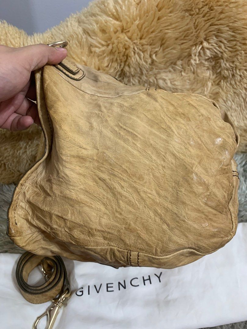 Authentic GIVENCHY Wrinkled Sheepskin Large pandora Weekender crossbody