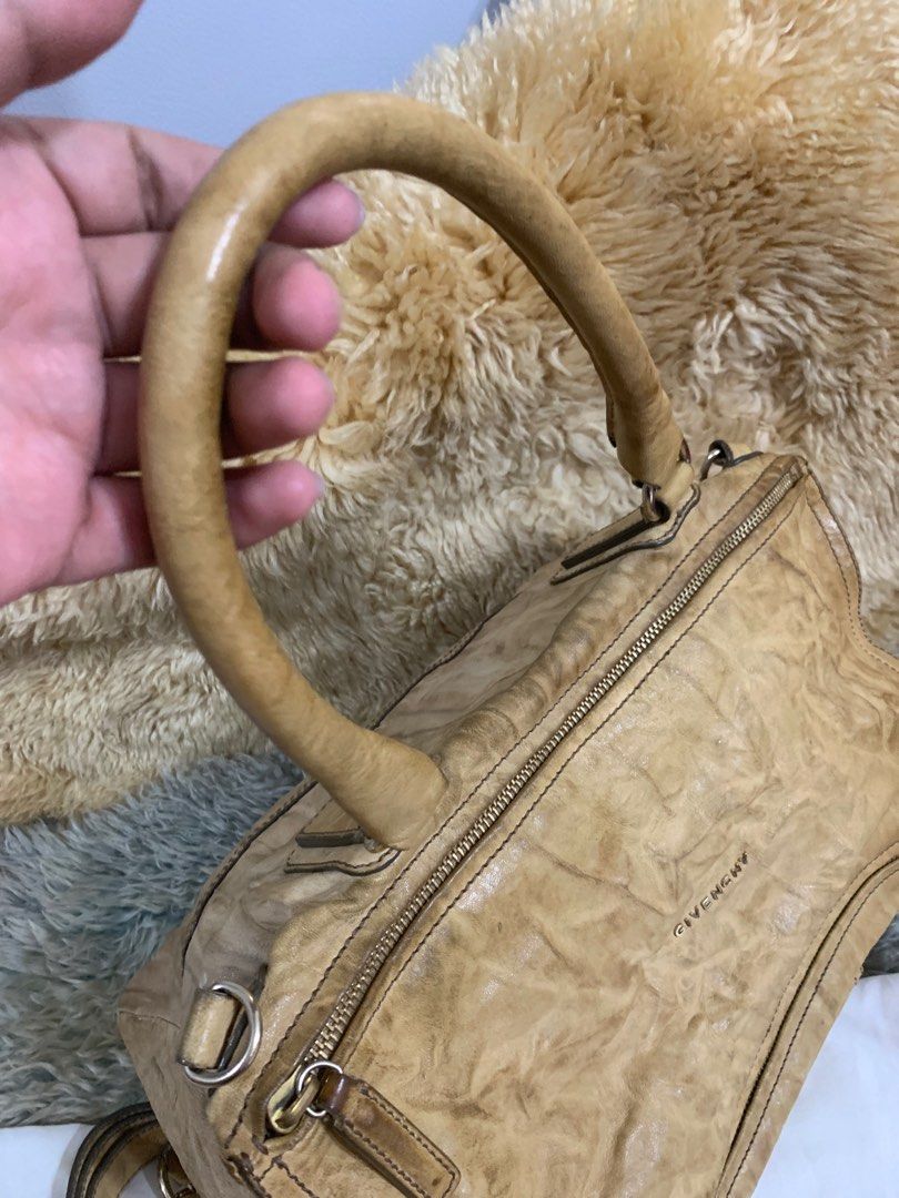 Authentic GIVENCHY Wrinkled Sheepskin Large pandora Weekender crossbody