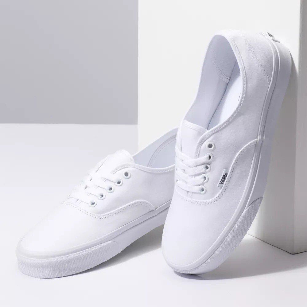 White vans clearance authentic platform