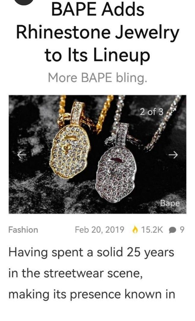 Rhinestone ape head necklace outlet