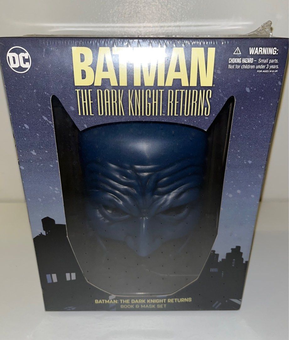 BATMAN: THE DARK KNIGHT RETURNS BOOK & MASK SET (Category: Storybooks) located in San Juan City. Submitted by ronin007 (Listing ID 1252058767, Image 1). Description: Brand new unopened Batman: TDKR Book and Mask Set - TDKR comic book by Frank Miller - Bat cowl.