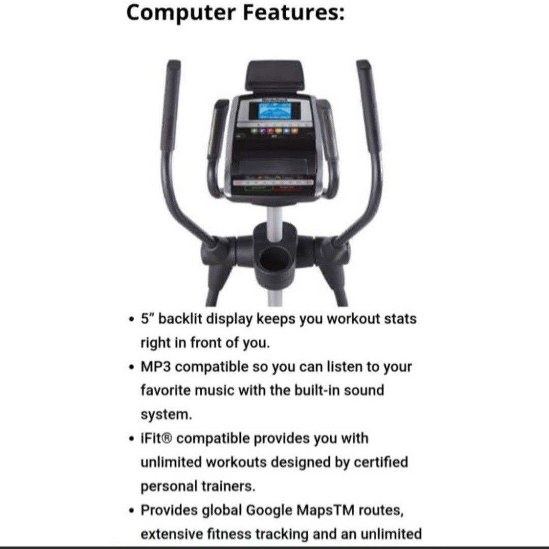 BEST DEAL NordicTrack E 7.0 Z Elliptical Trainer Excellent Condition