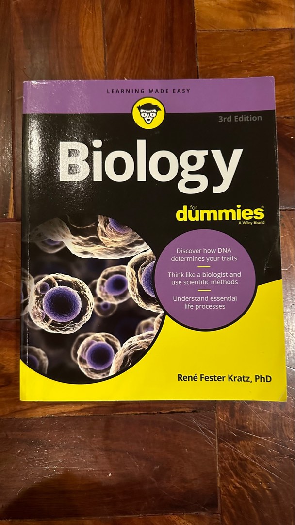 Biology for dummies Learning made easy books on Carousell