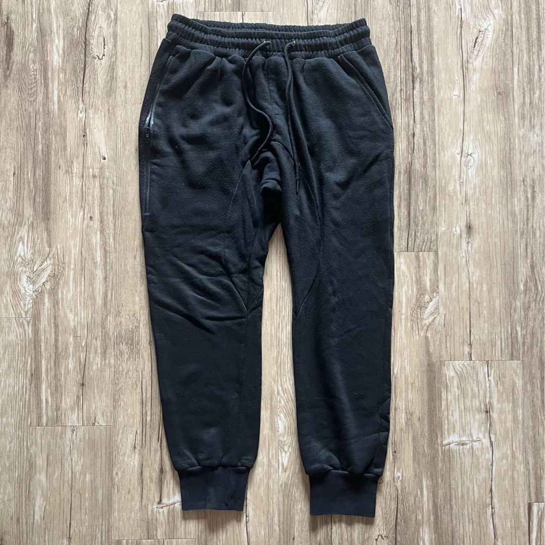 Mens black joggers new arrivals with zip pockets