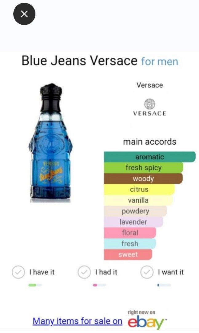 Blue Jeans Versace Blue For Him Blue Jeans For Men By VERSACE
