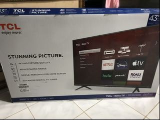 Bnew TCL Smart Roku TV 43 inches