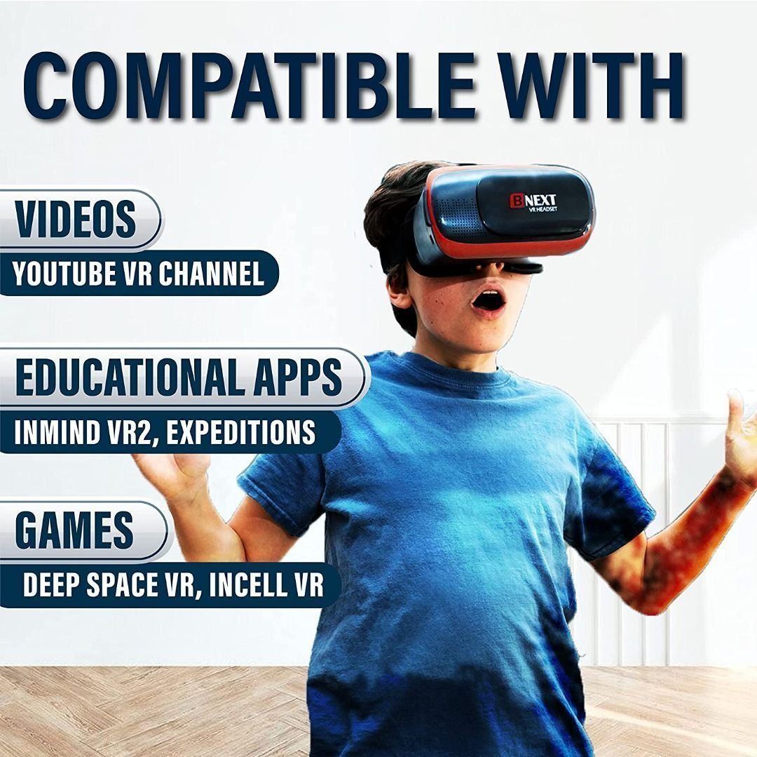 BNEXT VR Headset Virtual Reality Goggles For 4 6.3 Inch Smart