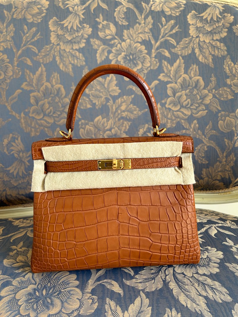 Alligator best sale kelly bag