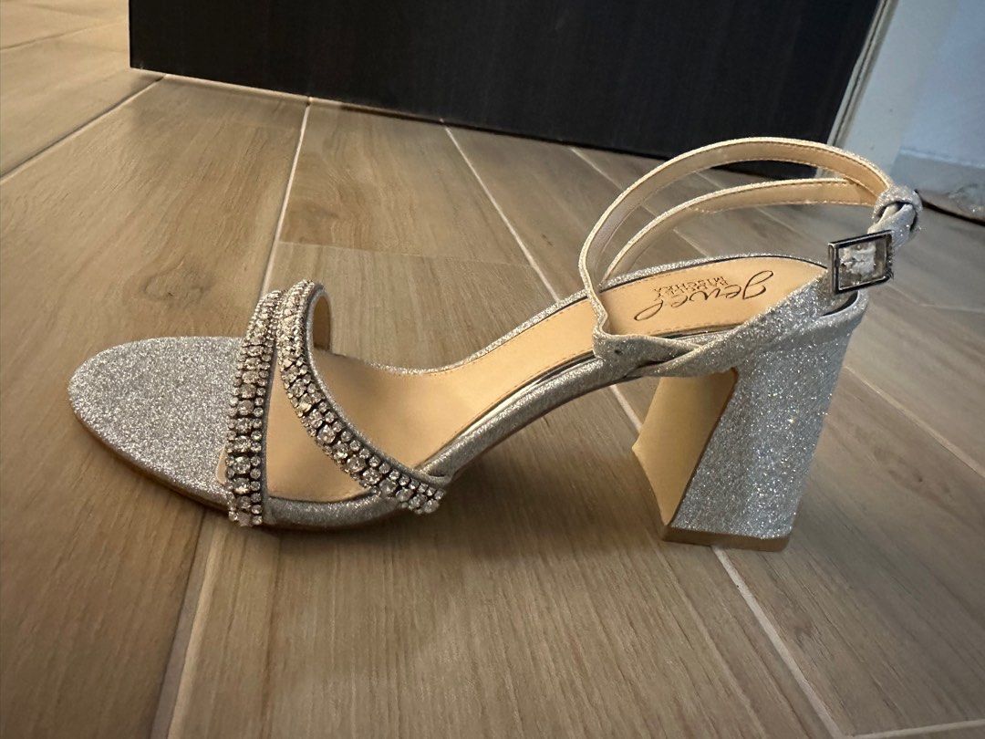 Badgley mischka hotsell embellished shoes