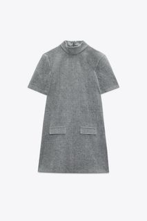 BNWT ZARA HIGH NECK DRESS WITH POCKETS