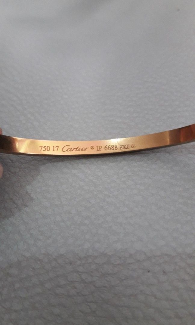 Gold Cartier Cartier Bracelet Ip 6688 18k Gold Love Bracelet