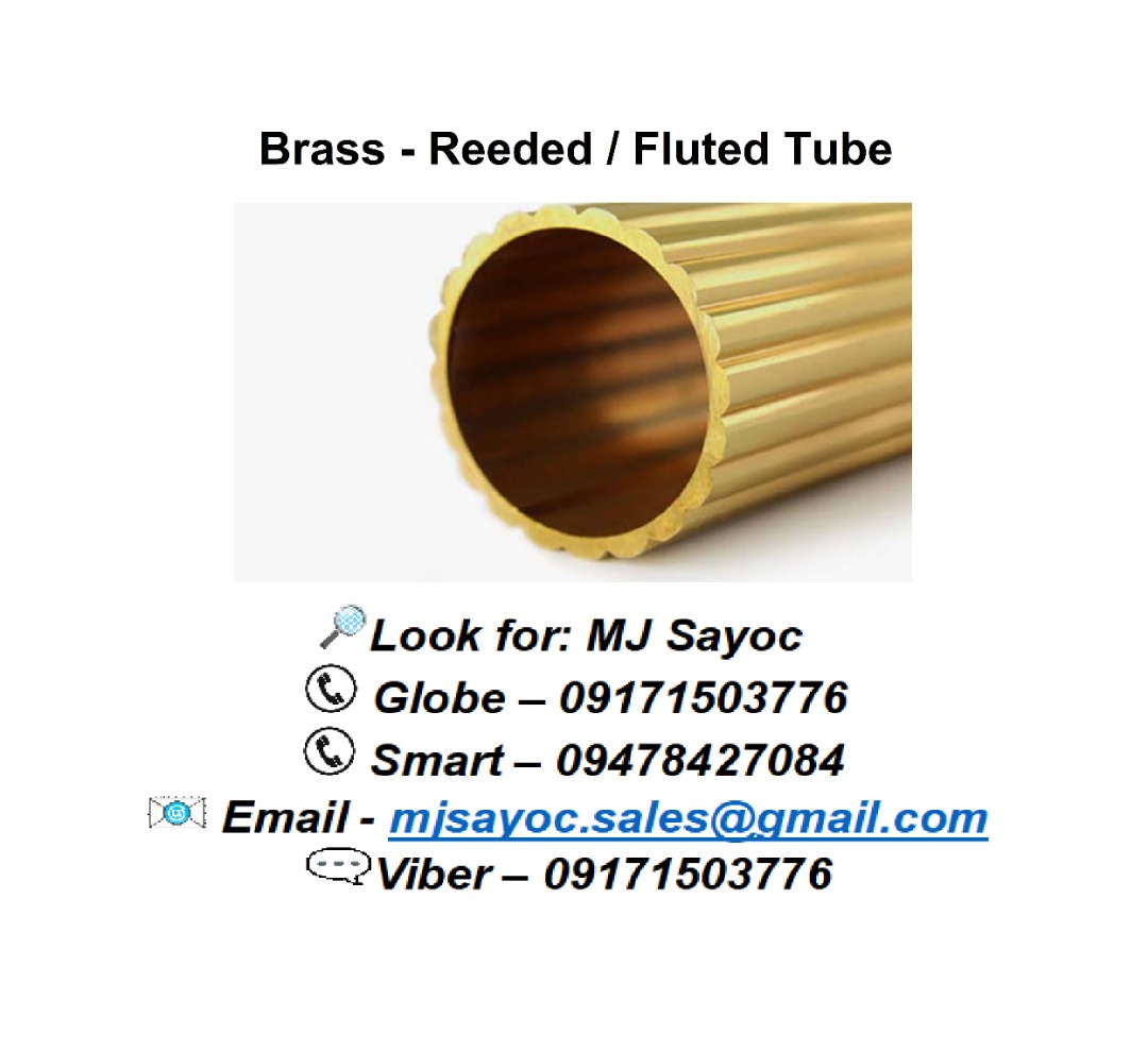 Brass - Reeded / Fluted Tube on Carousell