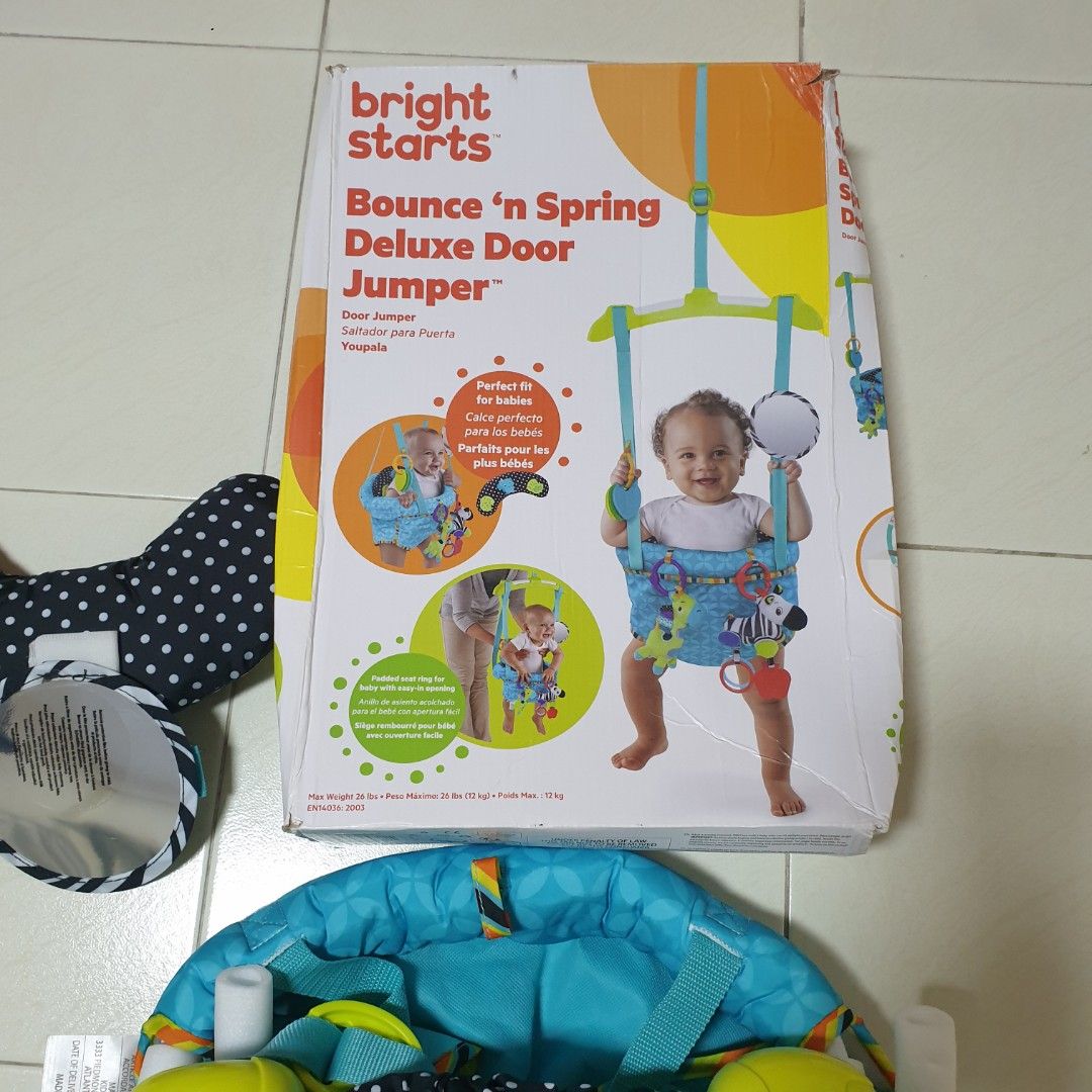 Bounce n spring on sale deluxe door jumper