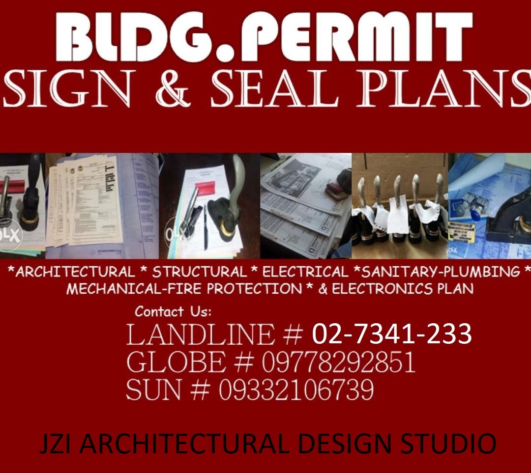 BUILDING PERMIT SIGN AND SEAL SERVICES/ ARCHITECT AND ENGINEERS