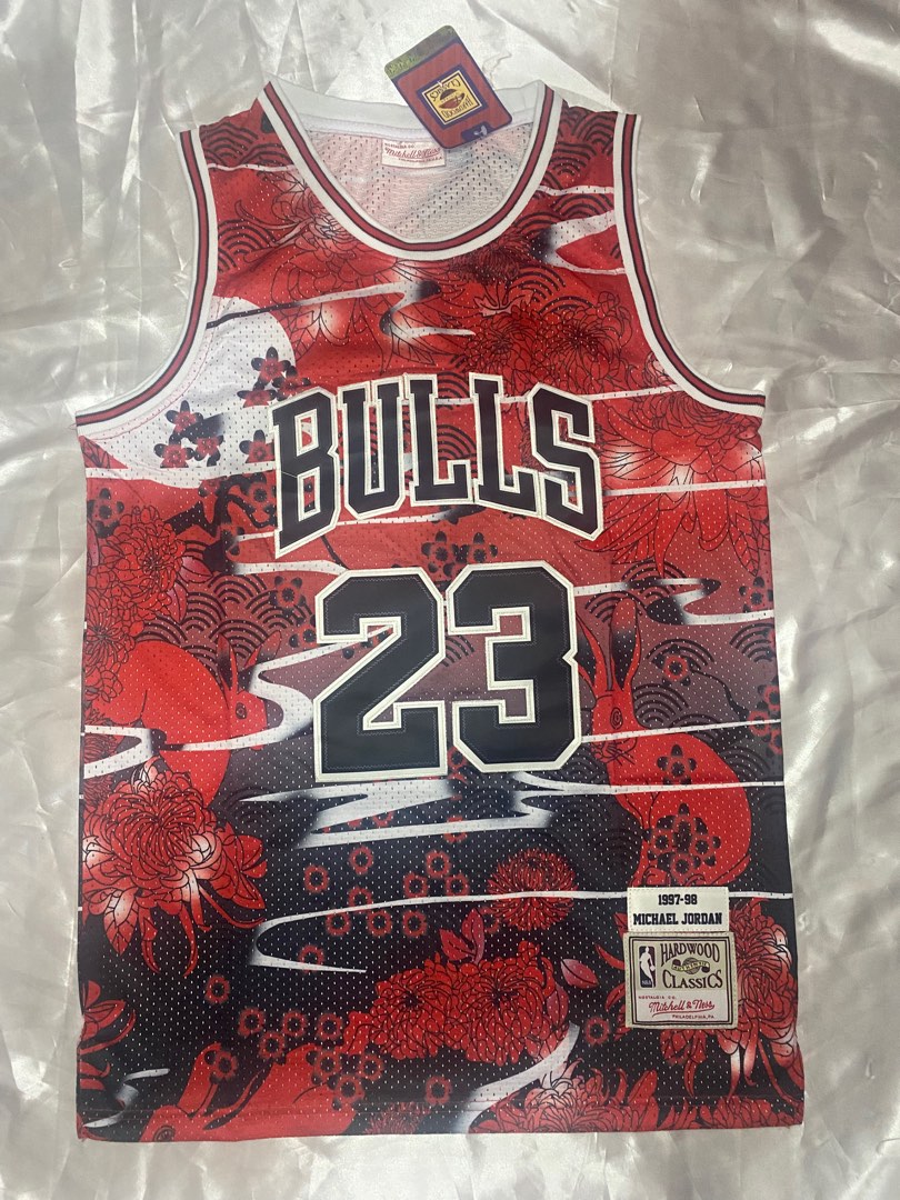 Vtg Champion Chicago Bulls #23 Michael Jordan White Jersey Youth XL 18-20  Y2K