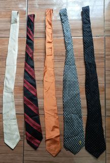 Bundles of used neckties