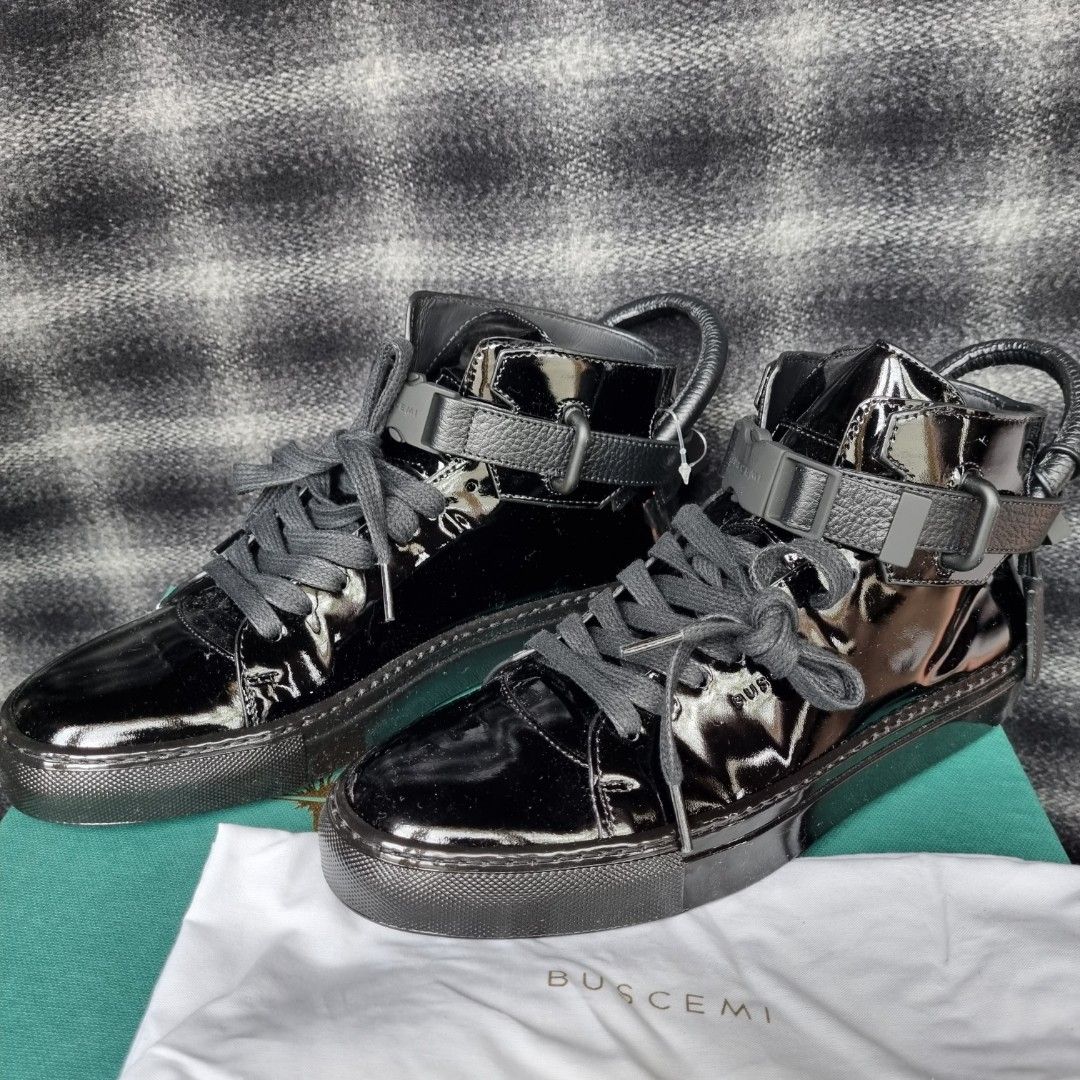 Buscemi patent sneaker Men s Fashion Footwear Sneakers on Carousell