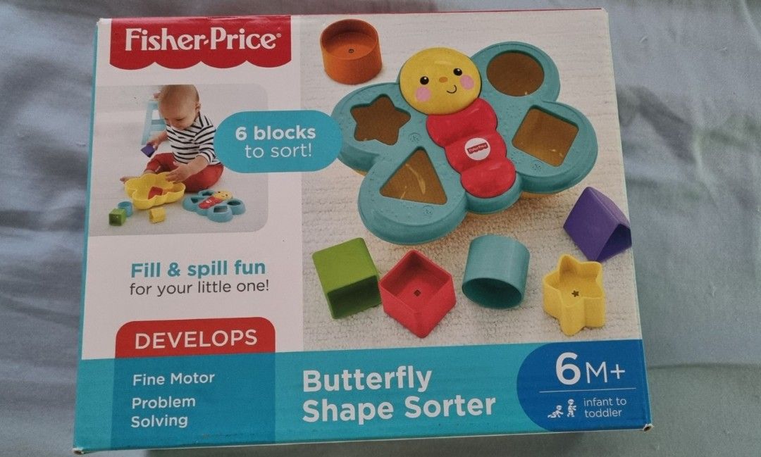 Butterfly shape sorter fisher price, Babies & Kids, Infant Playtime