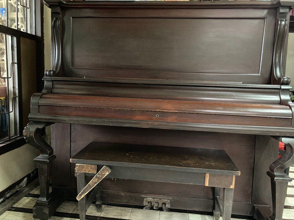 Schubert Piano (Category: Musical Instruments) located in Pasig City. Submitted by annette.annette (Listing ID 1252081481, Image 1). Description: Schubert brand Cabinet Grand Piano Antique Last tuned in June 2023.
