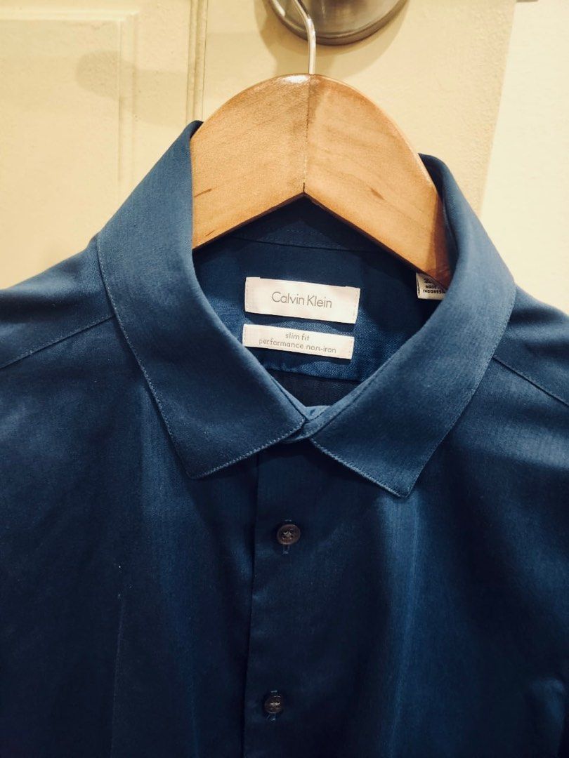 Calvin klein slim fit performance non iron shirt hotsell