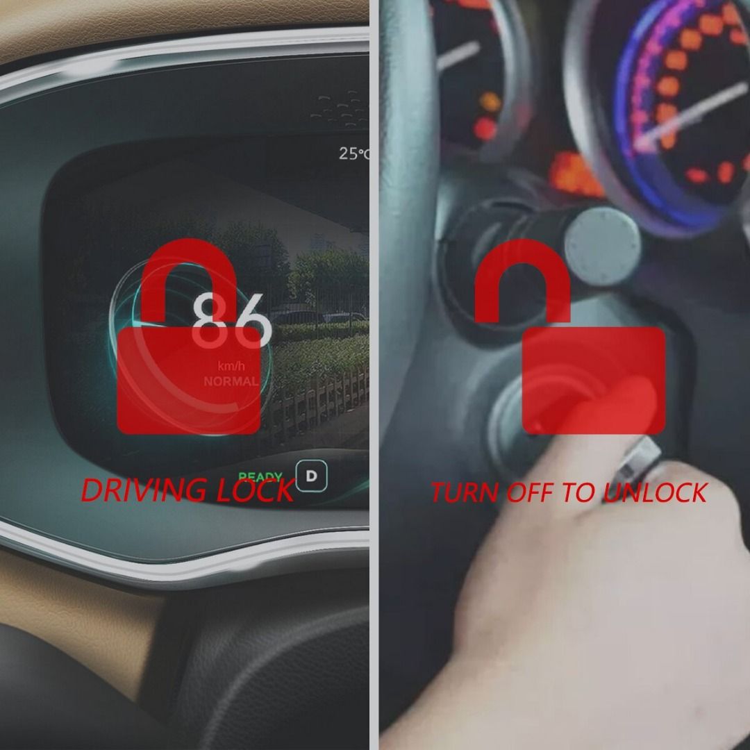 Kq163 car alarm with cheap button start system