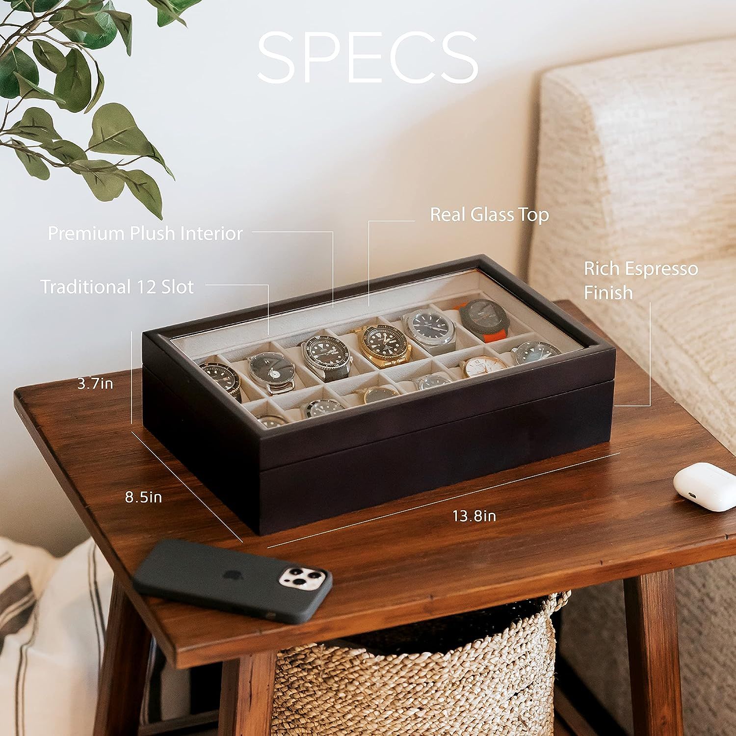 Case elegance watch hotsell box