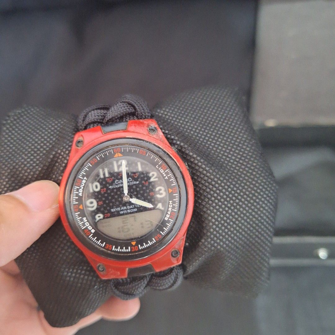 Casio AW-80 Red on Carousell