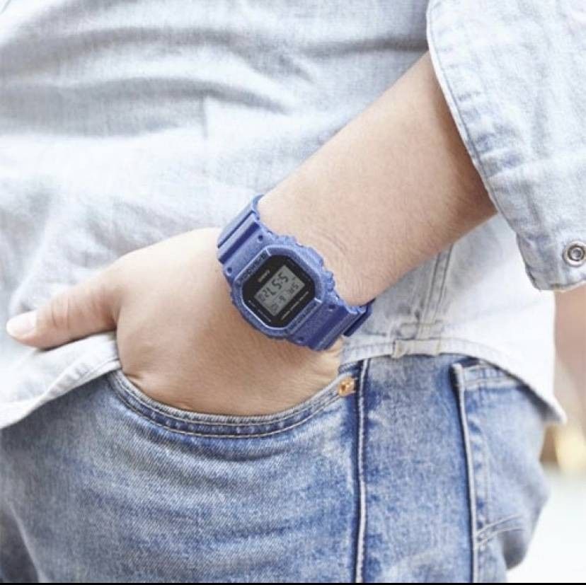 CASIO G SHOCK Denim style watch for men or women DW 5600DE