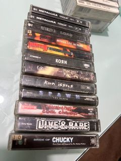 Cassette Tapes Metallica Pantera Korn Creed Bush Live Oasis