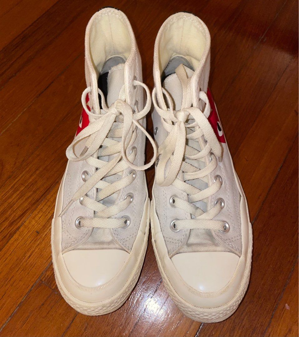 CDG x Converse white high rise 37.5