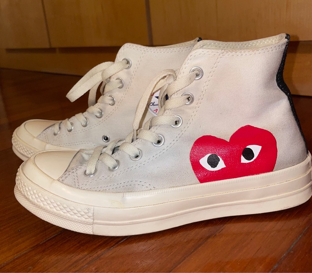 Cdg x clearance converse white high