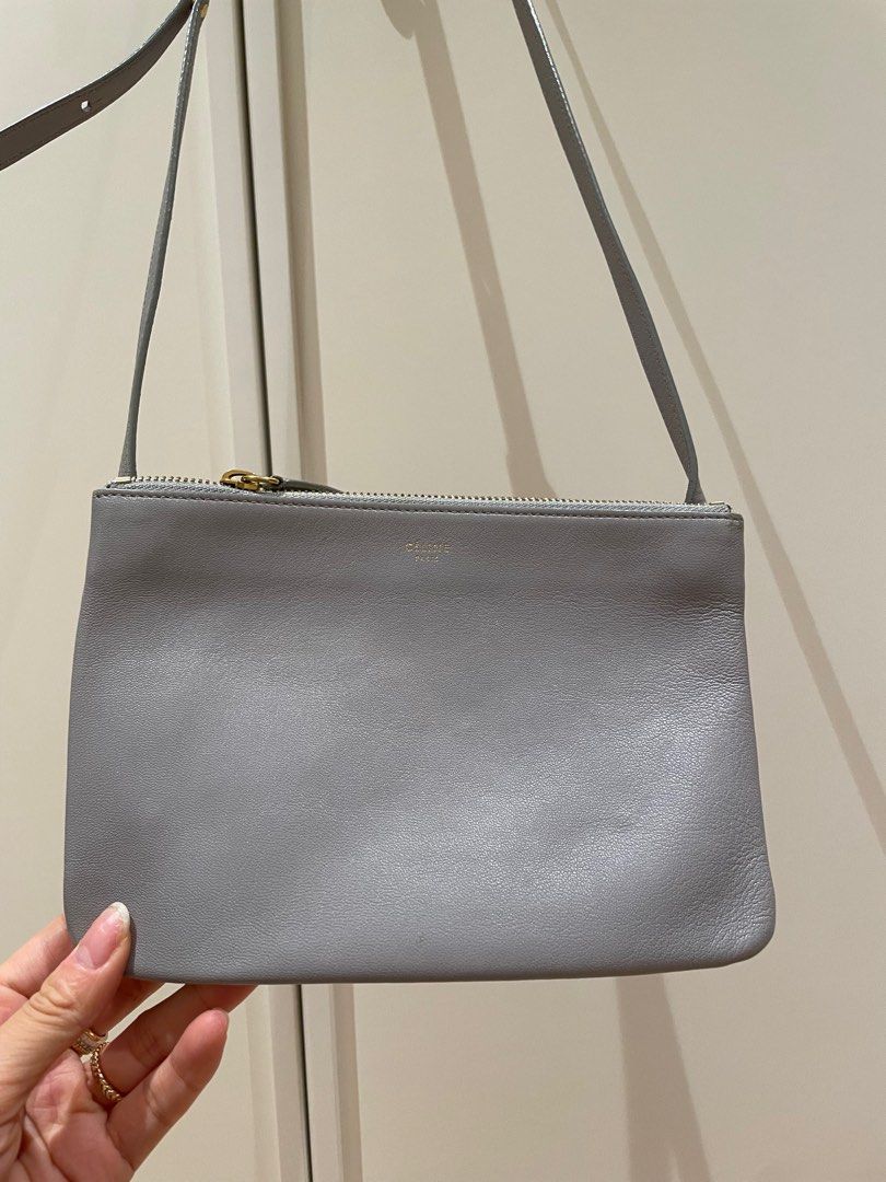 Celine trio bag grey sale