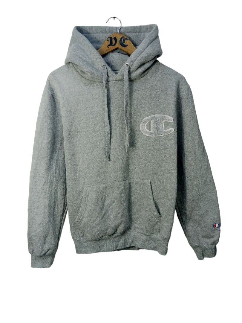Champion big deals c hoodie grey