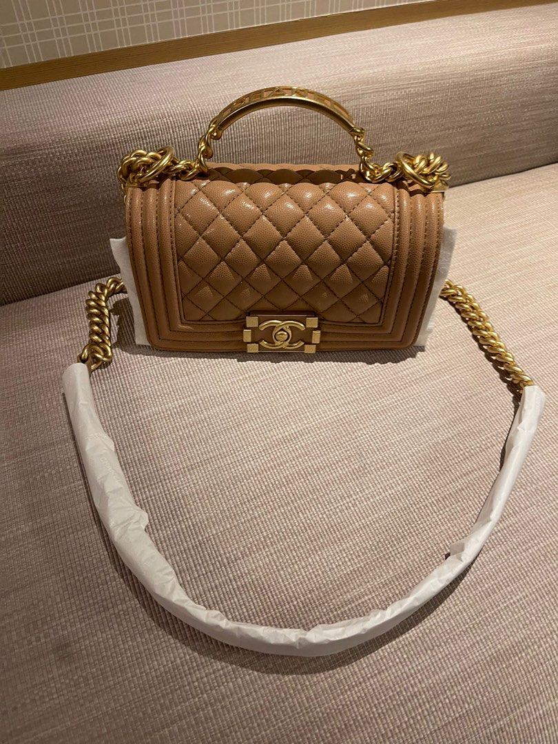 Chanel boy bag top handle shop