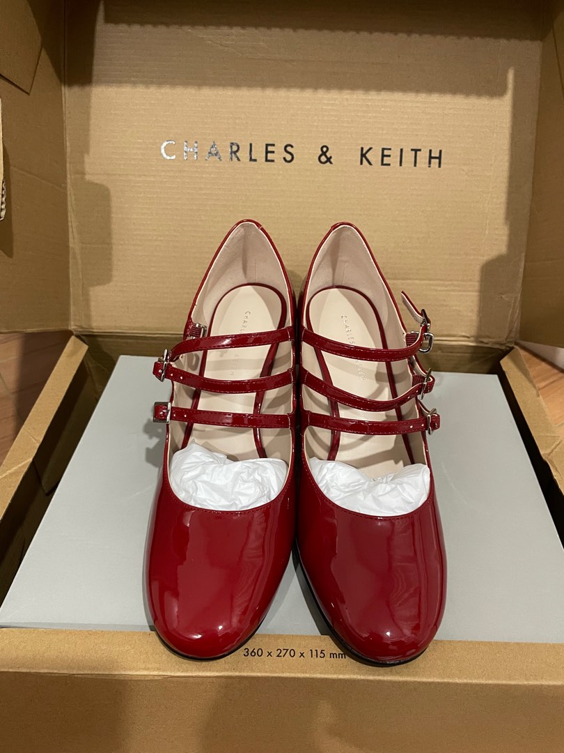 Charles and keith red shoes online