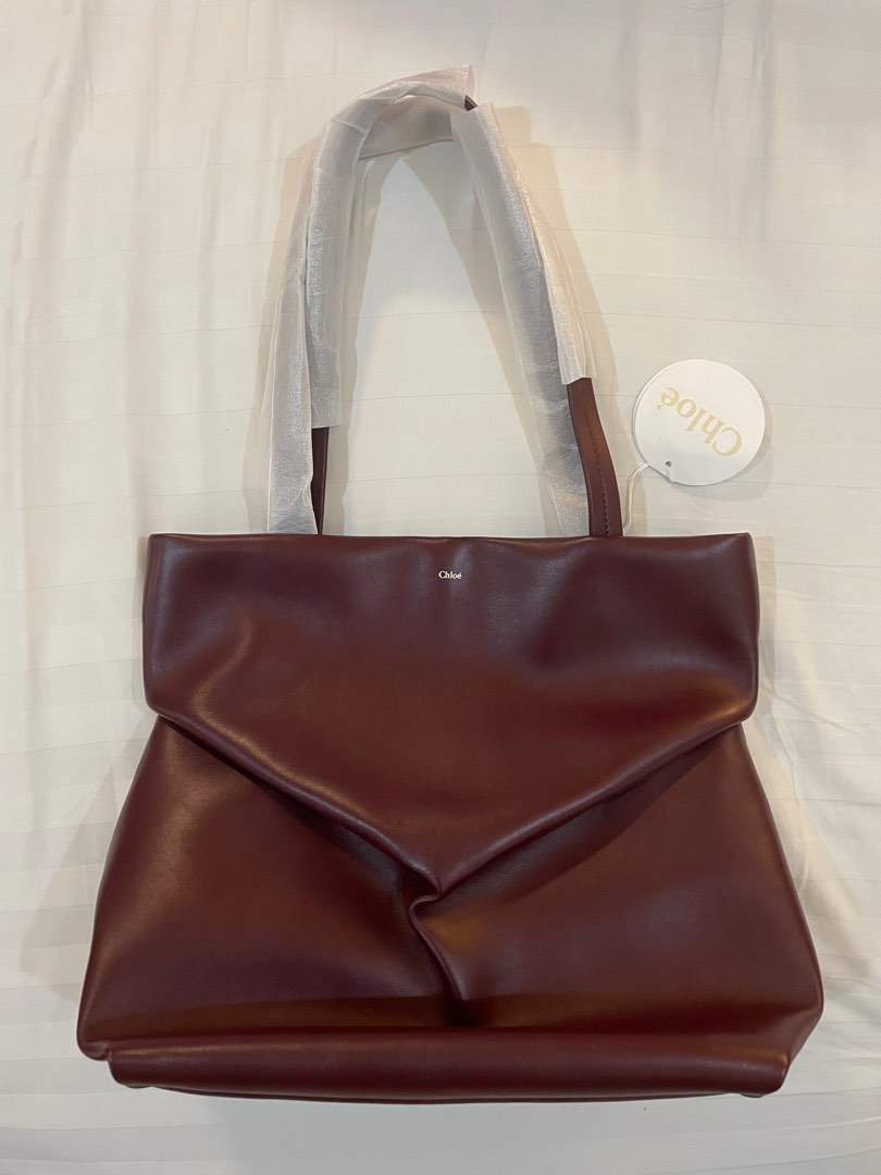 Chloe judy tote bag (burgundy) on Carousell