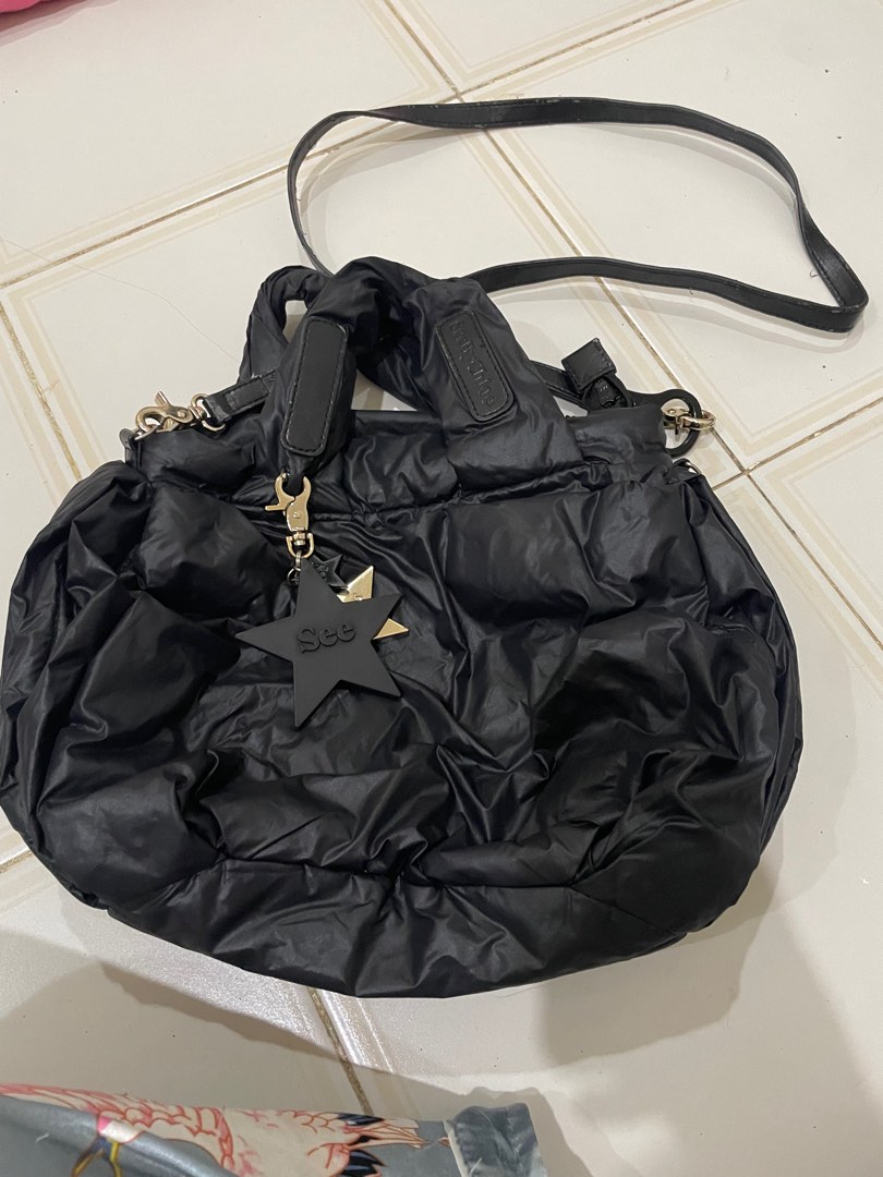 Nylon puffer best sale bag