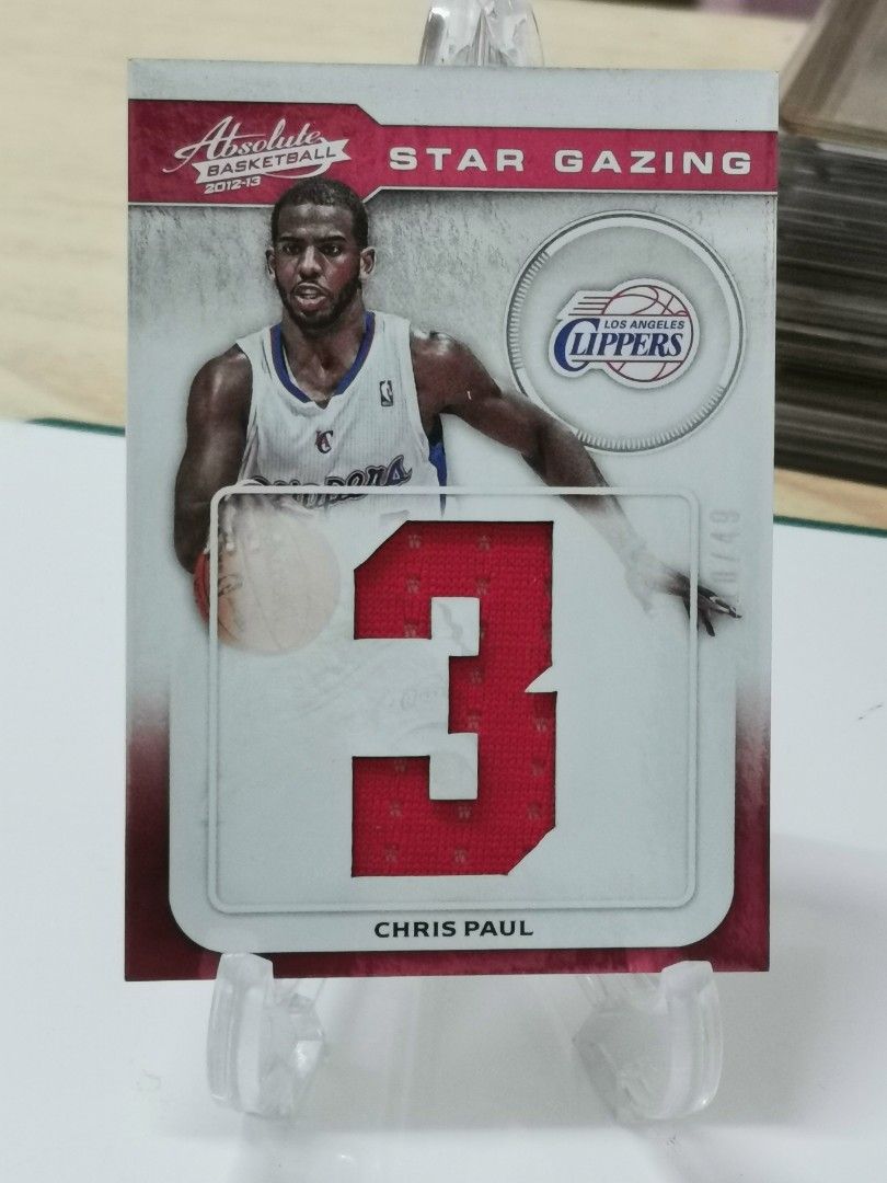 Chris Paul Autographed and Framed Red Clippers Jersey