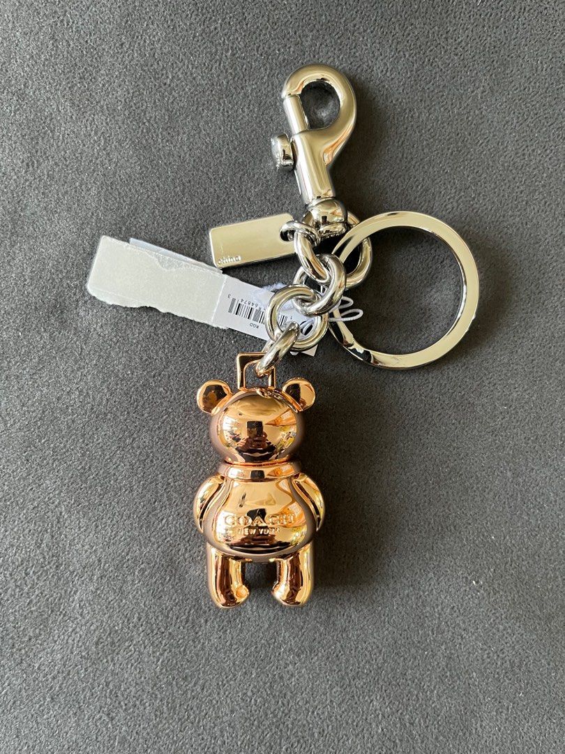 Coach 3d bear bag charm store