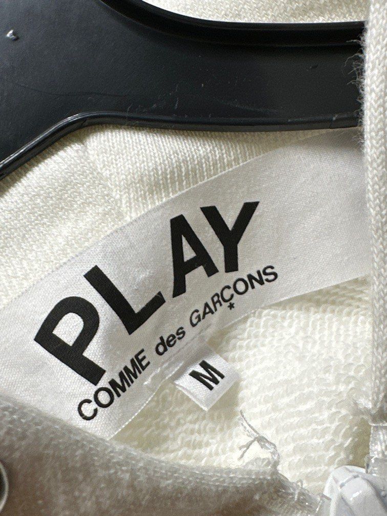 Comme Des Gracons CDG Play Zipper Hoodie M Double Heart