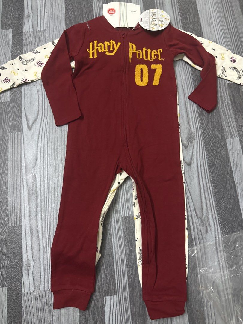 Cool Club by SMYK Baby Harry Potter Footless Zipper Cotton Sleepsuit 2 pieces 92cm 18 24 months