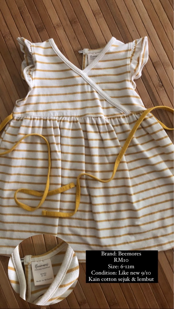 Mustard infant dress online