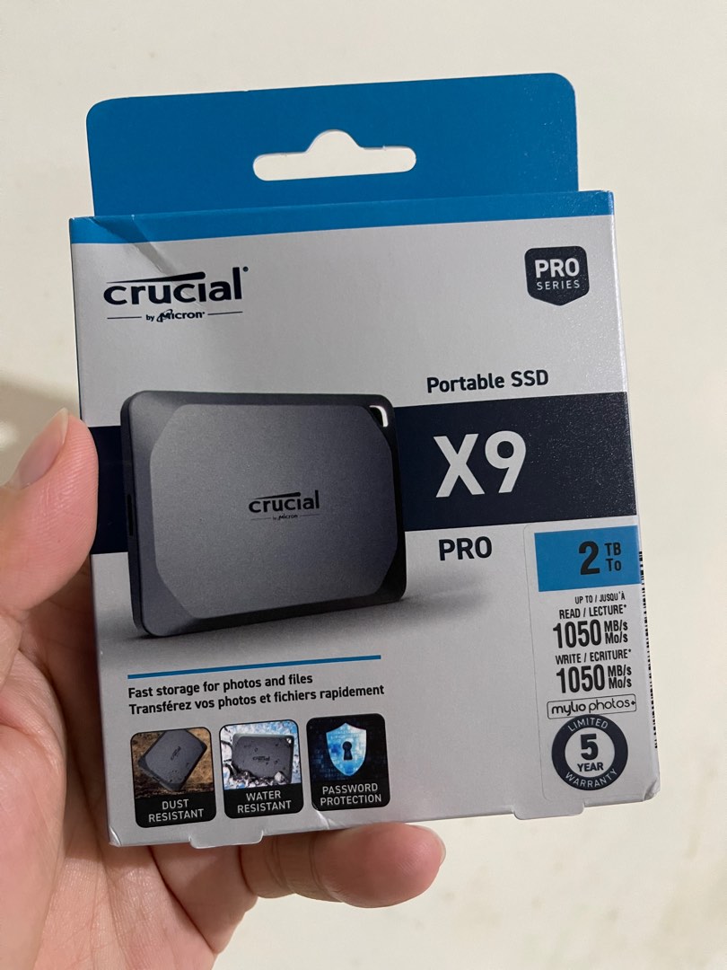 Crucial X9 Pro portable SSD 2TB, Computers & Tech, Parts & Accessories ...
