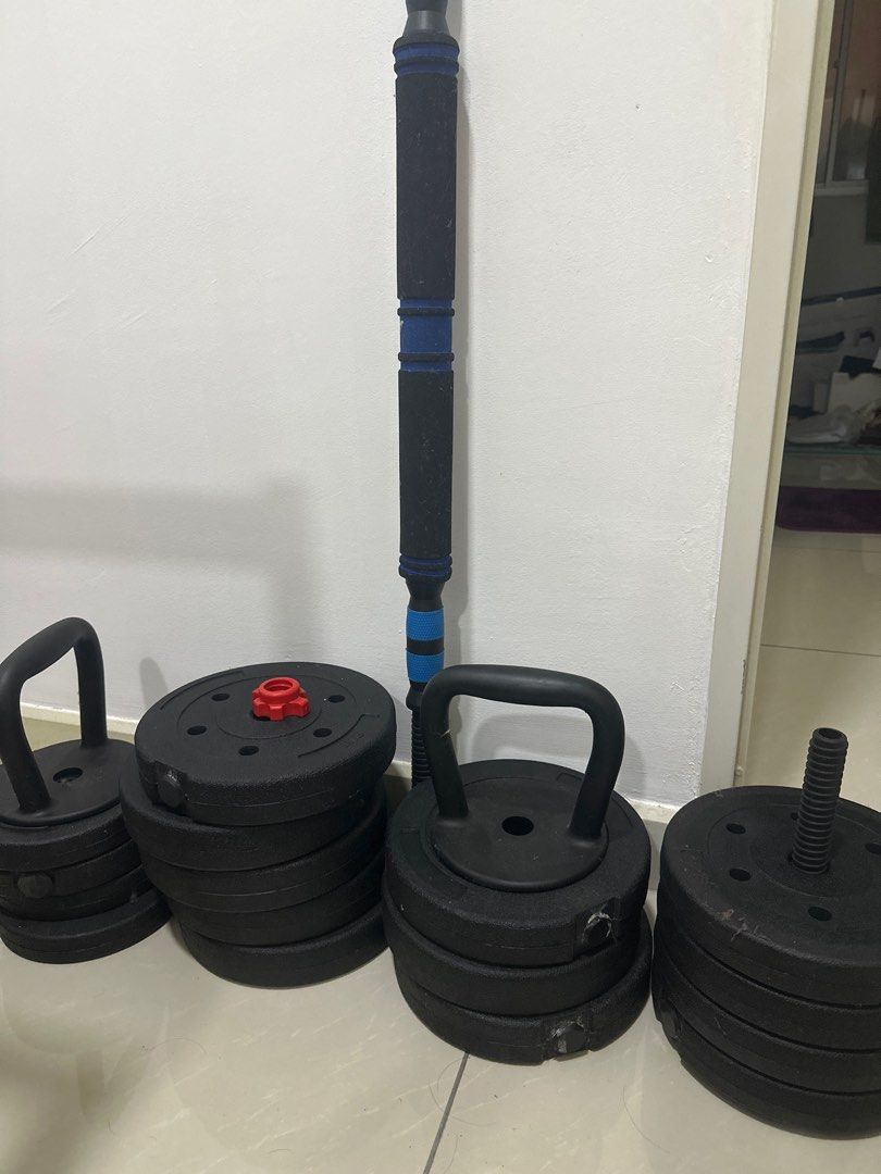 Custom kettlebell, barbell, and dumbell, Sports Equipment, Exercise
