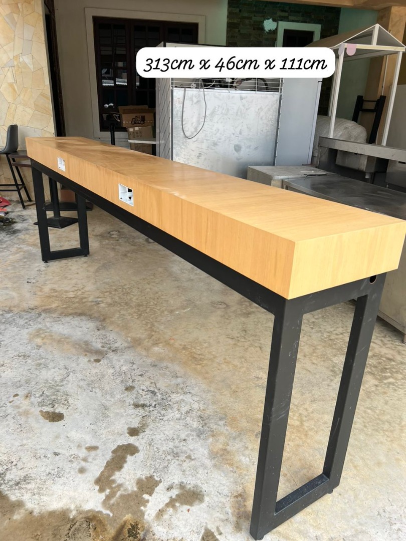 Custom-made Long Table with Socket Hole for sale, Furniture & Home ...