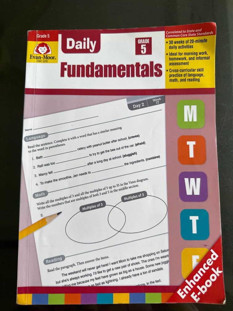 Textbooks　Daily　fundamentals　grade　5,　Hobbies　Toys,　Books　Magazines,　on　Carousell